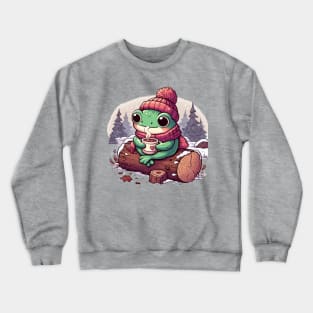 Hot Cocoa Frog Crewneck Sweatshirt